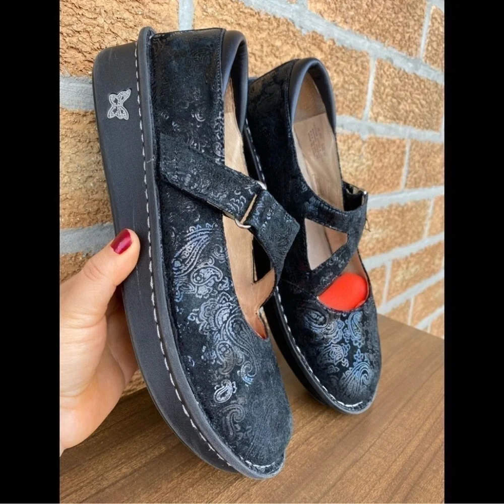 Alegria black paisley jill mary jane 41/10.5 - Picture 10 of 10